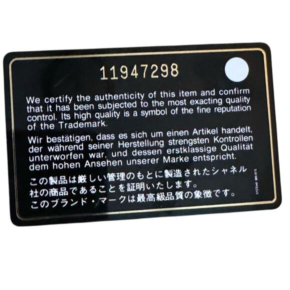 Chanel Timeless Mademoiselle Lock Wallet EUC Authentication certificate - Picture 7 of 12